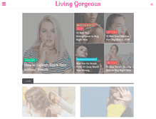 Tablet Screenshot of livinggorgeous.com